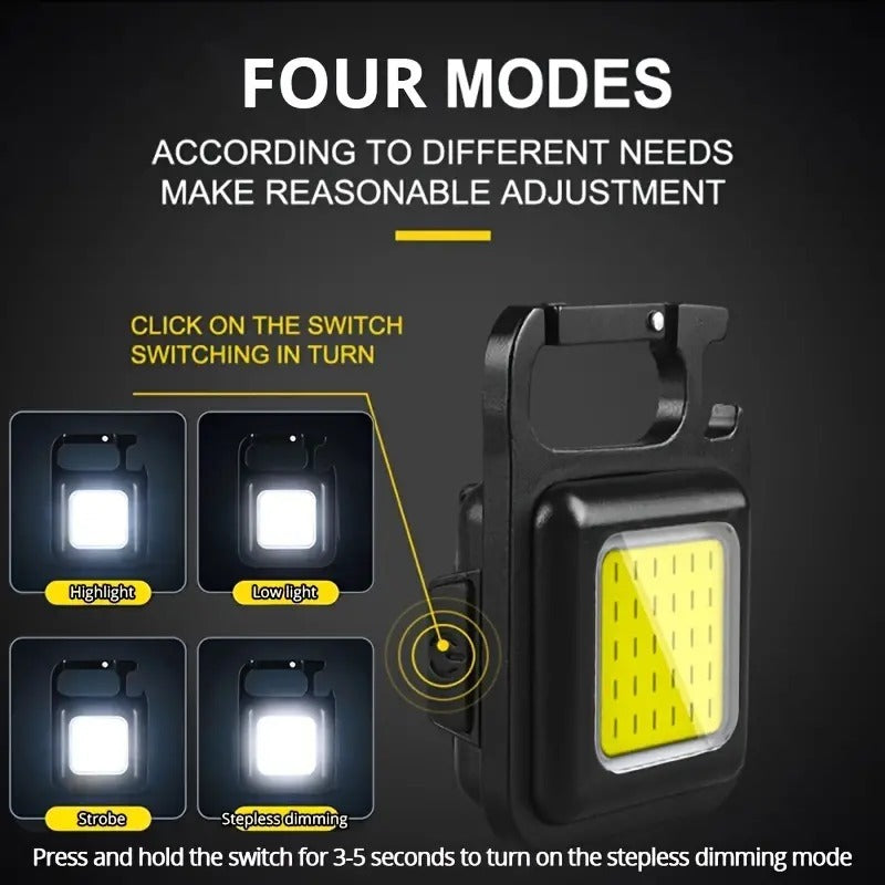 Mini LED light Rechargeable , Keychain Small Pocket Lights For Outdoor, Camping, Car Lighting - Digital Edges | Online Electronics Store