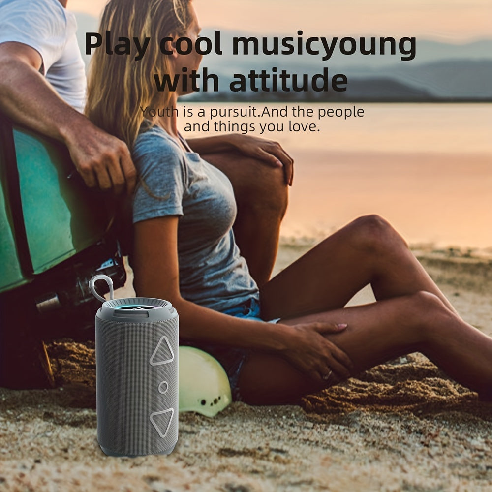 T&G656 RGB Light Wireless Cylinder BT Speaker Portable Book Outdoor Waterproof - Digital Edges | Online Electronics Store