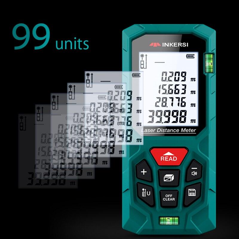 INKERSI Laser Rangefinder Digital Tape Measure 40M/70M/120m High Precision Laser Distance Meter Roulette Range Finder No Battery - Digital Edges | Online Electronics Store