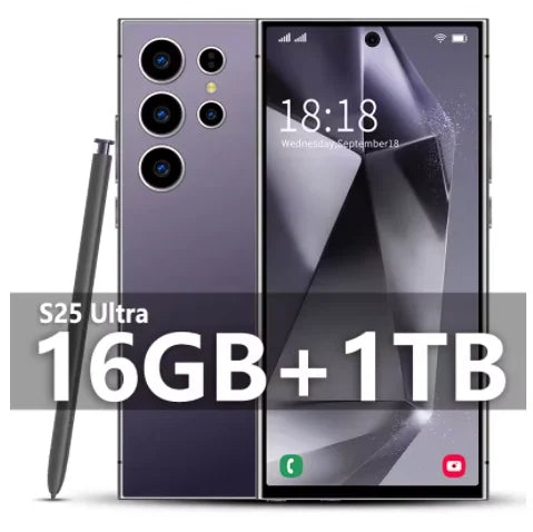 S25 Ultra Smartphone Original 7.3 Inch Celular Android Mobile Phones Unlocked 5G Dual Sim Global Version Cell Phones