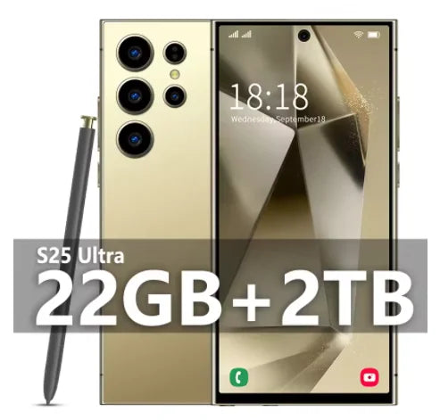 S25 Ultra Smartphone Original 7.3 Inch Celular Android Mobile Phones Unlocked 5G Dual Sim Global Version Cell Phones