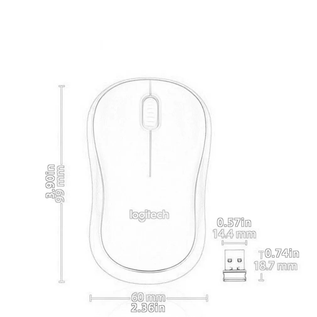 Hot Wireless Mouse For M185/For M186/For M280 Laptop Office Computer Games Cute Mouse 2.4Ghz Wireless Technology Fast Delivery - Digital Edges | Online Electronics Store