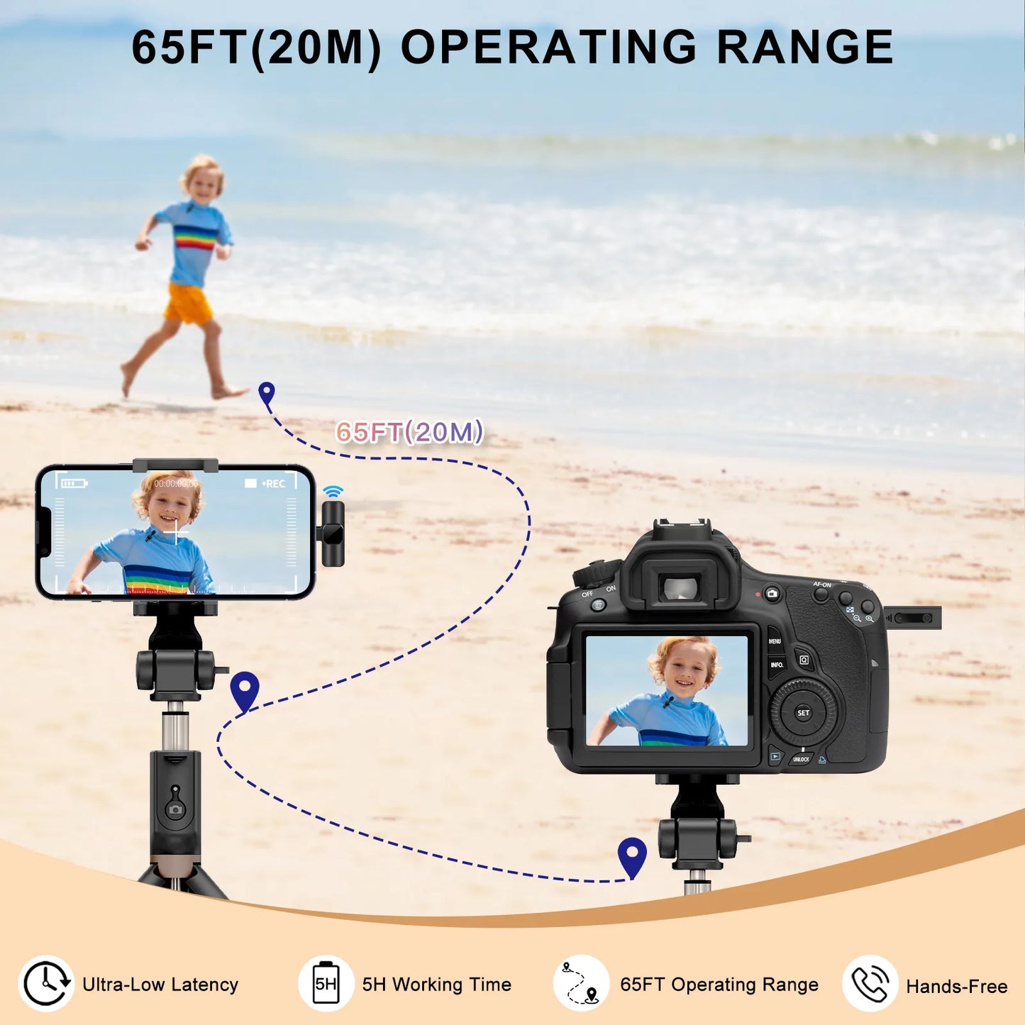 New Wireless Lavalier Microphone Portable Audio Video Recording Mini Mic for iPhone Android Live Broadcast Gaming Phone Mic - Digital Edges | Online Electronics Store