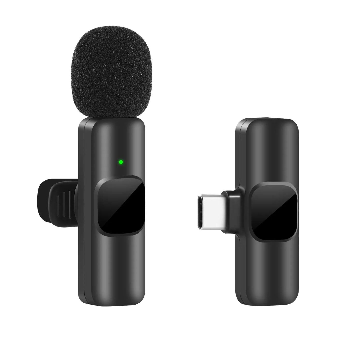 New Wireless Lavalier Microphone Portable Audio Video Recording Mini Mic for iPhone Android Live Broadcast Gaming Phone Mic - Digital Edges | Online Electronics Store