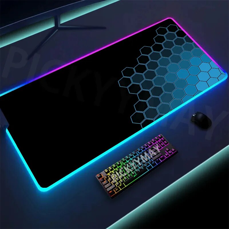 Geometry Large RGB Gamer Mousepad