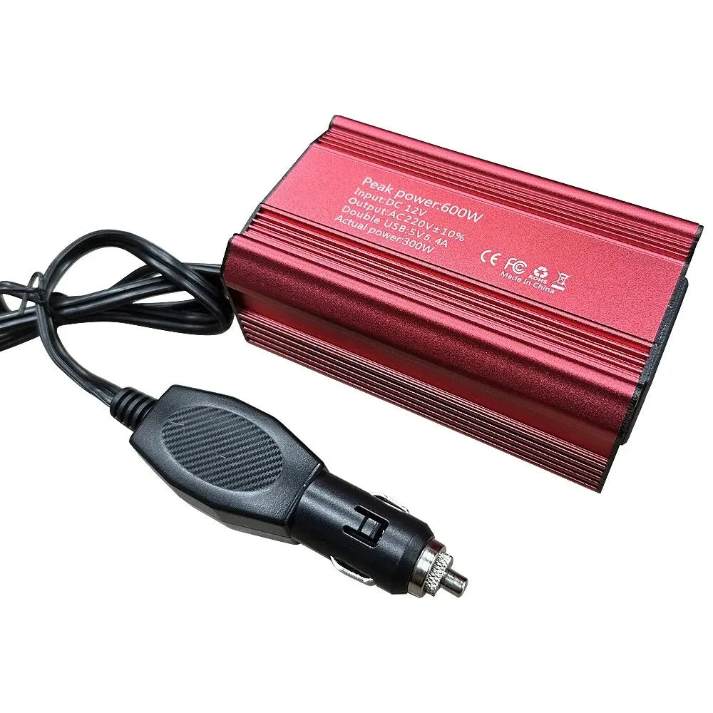 Inverter 12v 50hz 600W Portable Vehicle-mounted Household Converter DC 12v To AC 220V Universal Socket With 5.4A USB