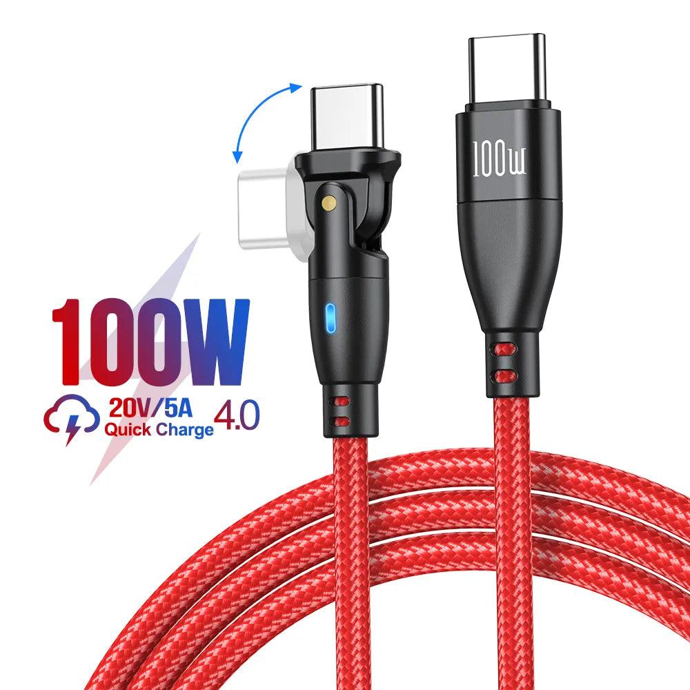 100W USB C to Type C Cable USBC PD Fast Charging Wire Cord for MacBook Pro Xiaomi POCO Huawei iPad Samsung USB-C Cable 3M - Digital Edges | Online Electronics Store