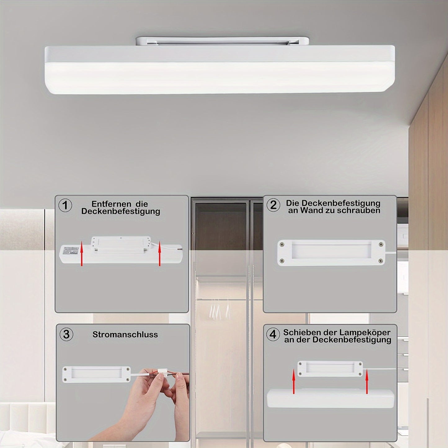 LED Ceiling Light Cold Light, Modern LED Ceiling Light, Monochromatic Light Non-dimmable, For Living Room/Bedroom/Dining Room/Office Multiple Sizes, DH-CX-18W-SQ-30K-M - Digital Edges | Online Electronics Store