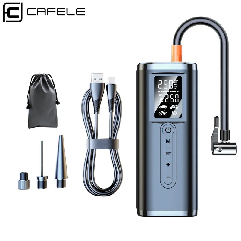 Best Air Compressor for Car Tires | CAFELE 12V-Electric Air Pump Wireless - Digital Edges | Online Electronics Store