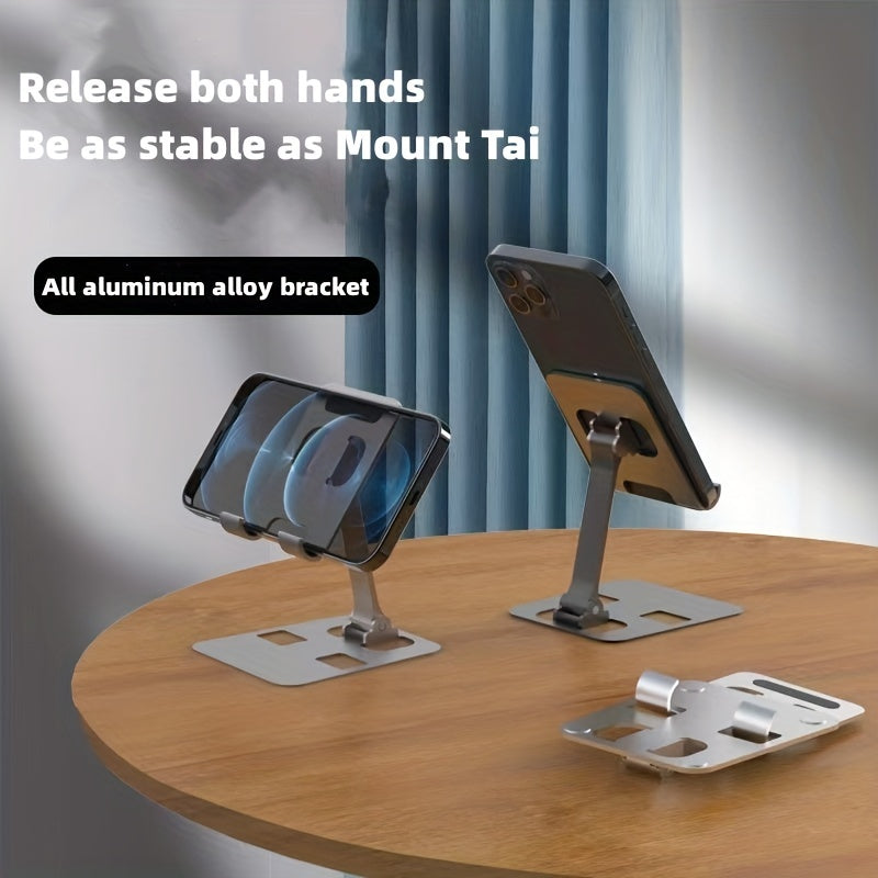 Metal Foldable Lifting Mobile Phone Holder Lazy Desktop Holder Mobile Phone Tablet Universal Holder Multi Angle Adjustable Mobile Phone Holder Children's Online Class Mobile Phone Holder Base Compact And Portable - Digital Edges | Online Electronics Store