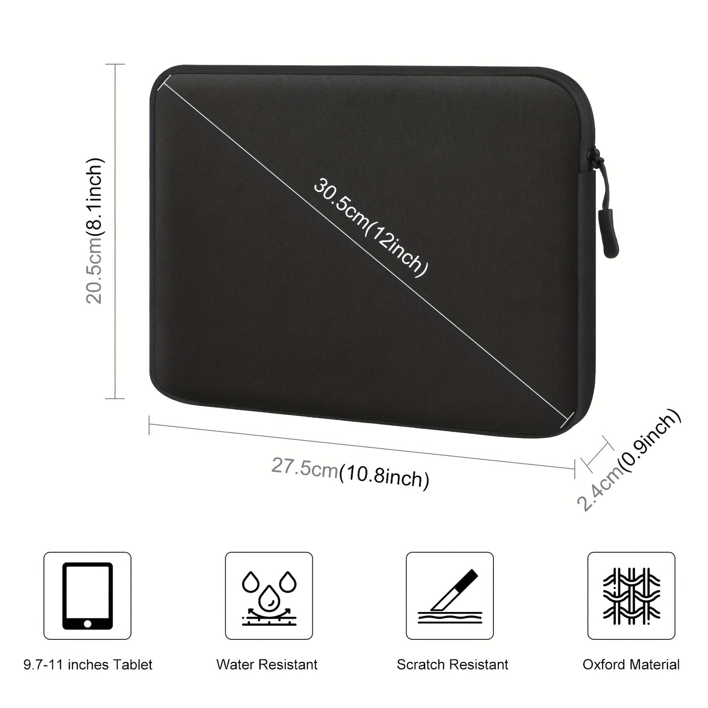 Youth Tablet Sleeve Bag - Lightweight & Shockproof' 'Slim & Durable Shell Hybrid for 9.7-11" Tablets - Digital Edges | Online Electronics Store