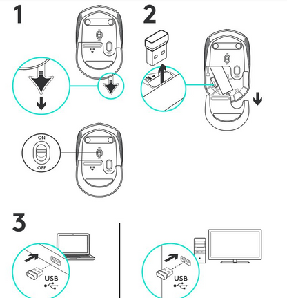 M170 Office Mouse 2.4G Compact Optical Laptop Desktop Business Office Wireless Mouse