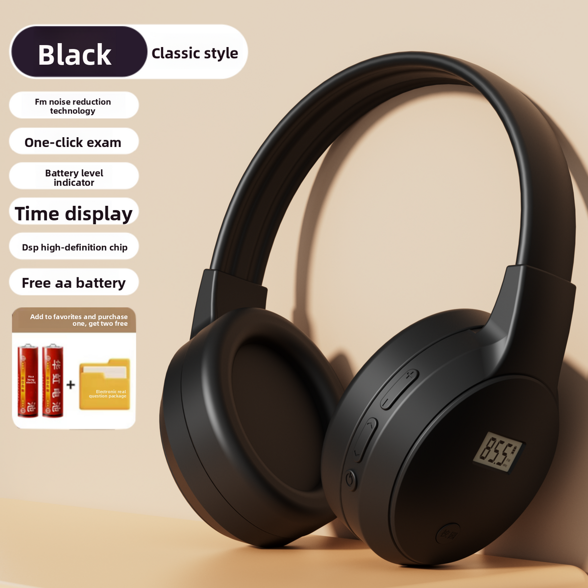 CET Exam Headphones with FM Radio and Bluetooth – additional product photo 6