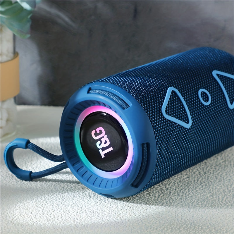 T&G656 RGB Light Wireless Cylinder BT Speaker Portable Book Outdoor Waterproof - Digital Edges | Online Electronics Store