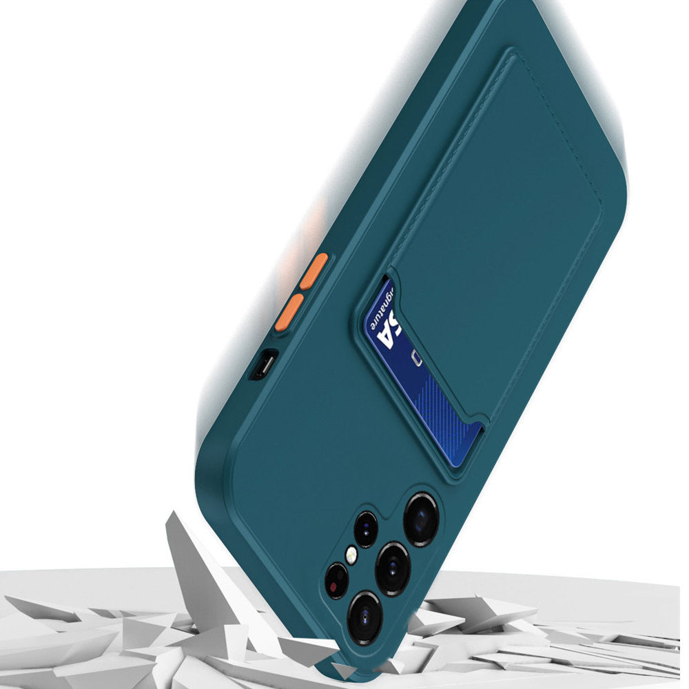 Ultra-thin Shockproof Case Soft Cover With Card Slots For Samsung Galaxy S22 Ultra S22 Plus S21 FE A72 A22 5G A22 4G A33 5G A53 5G A13 4G A73 5G A54 A14 5G - Digital Edges | Online Electronics Store