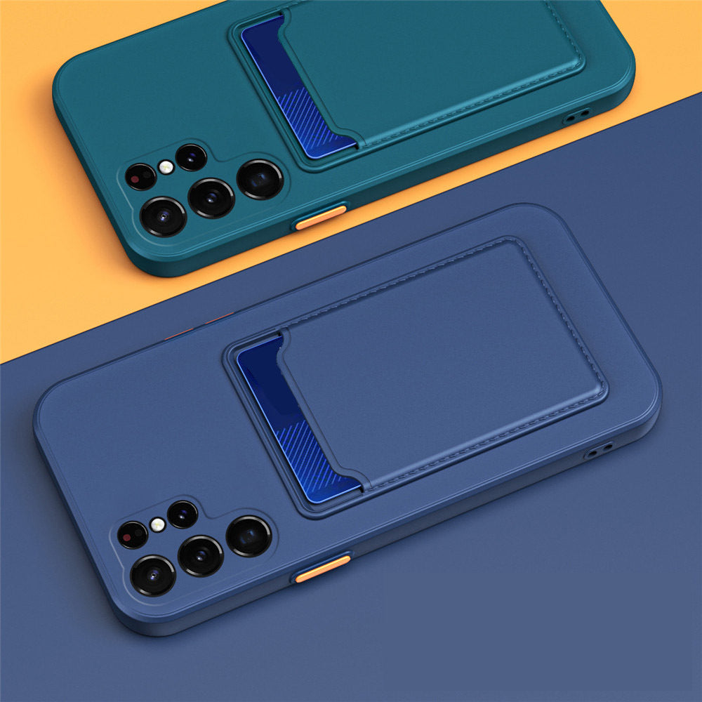 Ultra-thin Shockproof Case Soft Cover With Card Slots For Samsung Galaxy S22 Ultra S22 Plus S21 FE A72 A22 5G A22 4G A33 5G A53 5G A13 4G A73 5G A54 A14 5G - Digital Edges | Online Electronics Store
