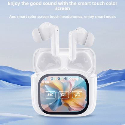 Full Color Screen Wireless Bluetooth Headphones with AI Translation – Digital Edges