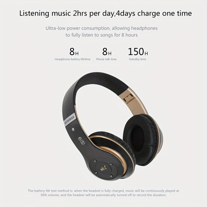 Wireless Headphones BT 5.0 Stereo For Phone Tablet PC Headset - Digital Edges | Online Electronics Store
