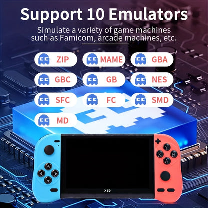 X50 HD Screen Game Console Portable Gamepad 12.95cm Retro Handheld Game Player HD TV Output For Children Kids Gift - Digital Edges | Online Electronics Store
