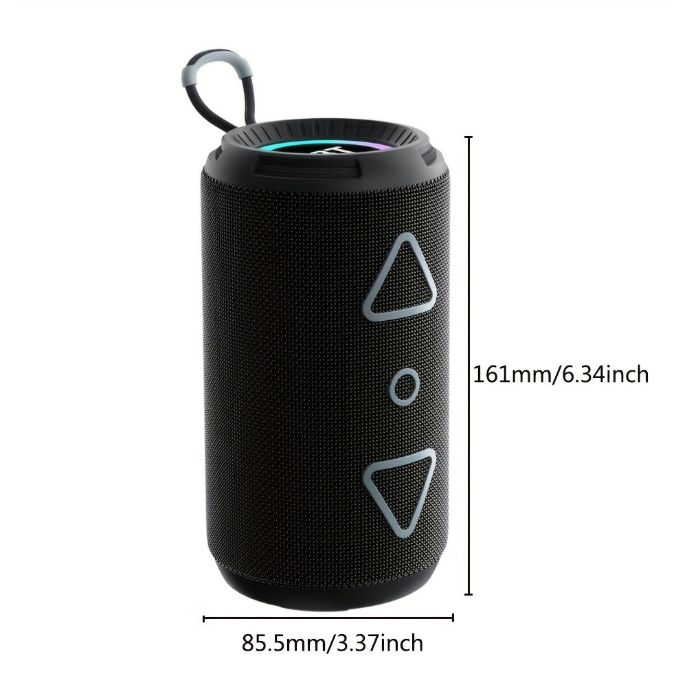 T&G656 RGB Light Wireless Cylinder BT Speaker Portable Book Outdoor Waterproof - Digital Edges | Online Electronics Store