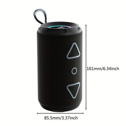 T&G656 RGB Light Wireless Cylinder BT Speaker Portable Book Outdoor Waterproof - Digital Edges | Online Electronics Store