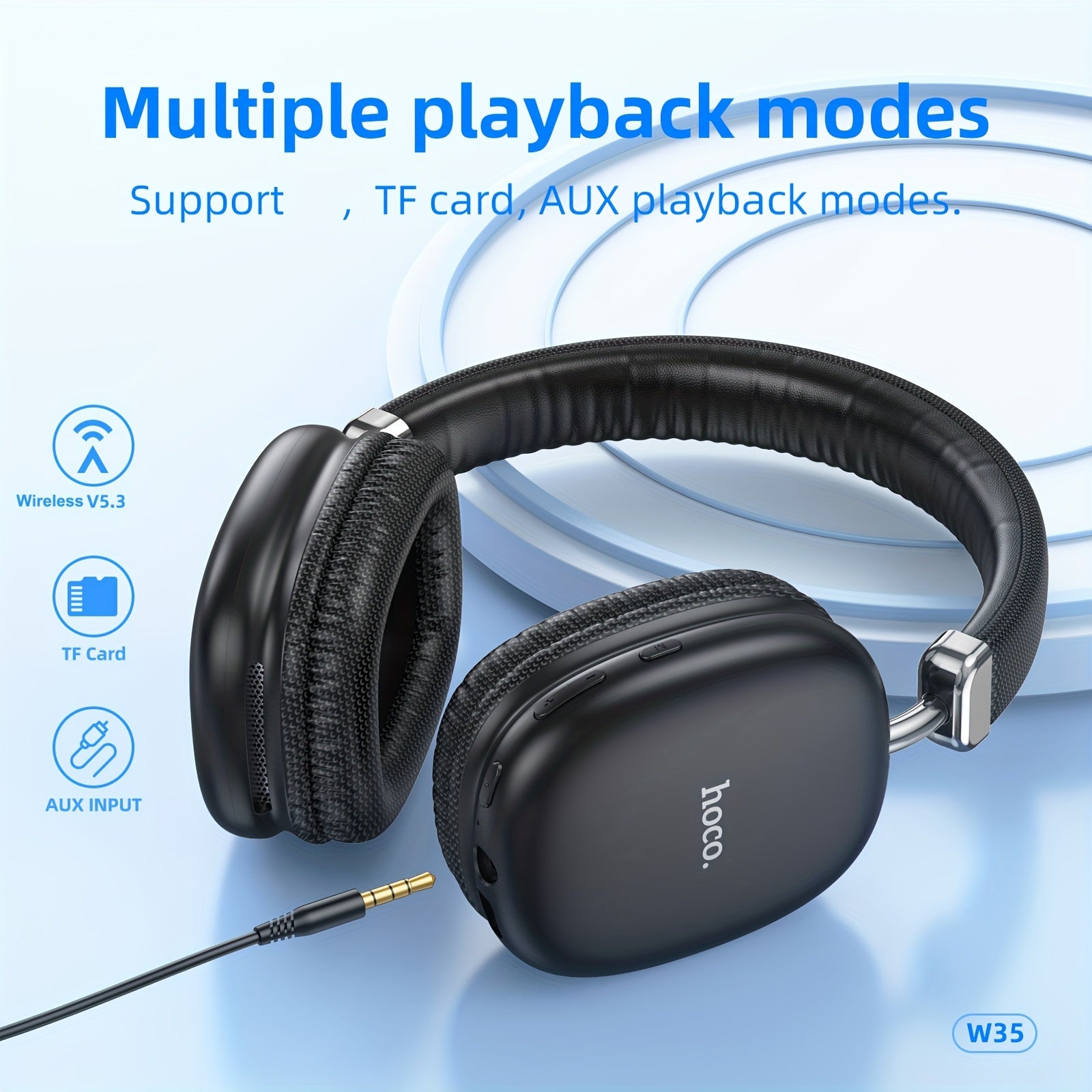HOCO W35 Wireless Headphone Sport HiFi Music Headset - Digital Edges | Online Electronics Store