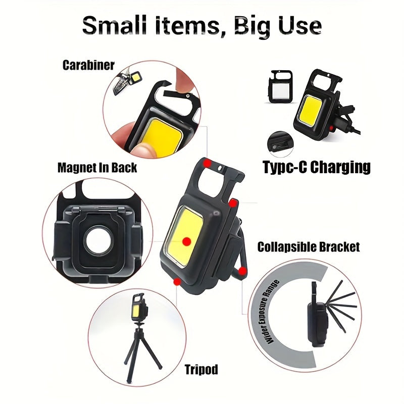 Mini LED light Rechargeable , Keychain Small Pocket Lights For Outdoor, Camping, Car Lighting - Digital Edges | Online Electronics Store