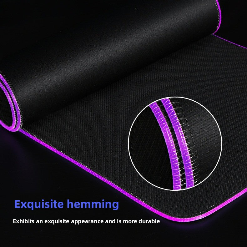 RGB Gaming Mouse Pad Oversized Grid LED Desk Mat Thickened Natural Rubber – additional product photo 2