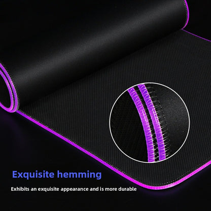 RGB Gaming Mouse Pad Oversized Grid LED Desk Mat Thickened Natural Rubber – additional product photo 2