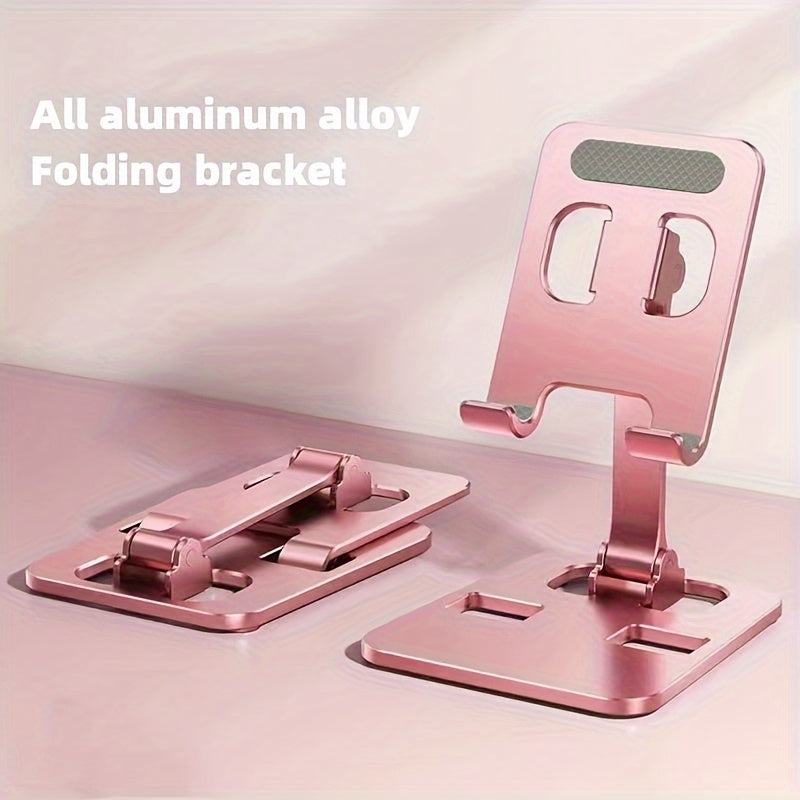 Metal Foldable Lifting Mobile Phone Holder Lazy Desktop Holder Mobile Phone Tablet Universal Holder Multi Angle Adjustable Mobile Phone Holder Children's Online Class Mobile Phone Holder Base Compact And Portable - Digital Edges | Online Electronics Store