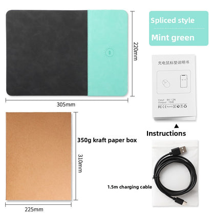 15W Wireless Charging Mouse Pad Desk Mat