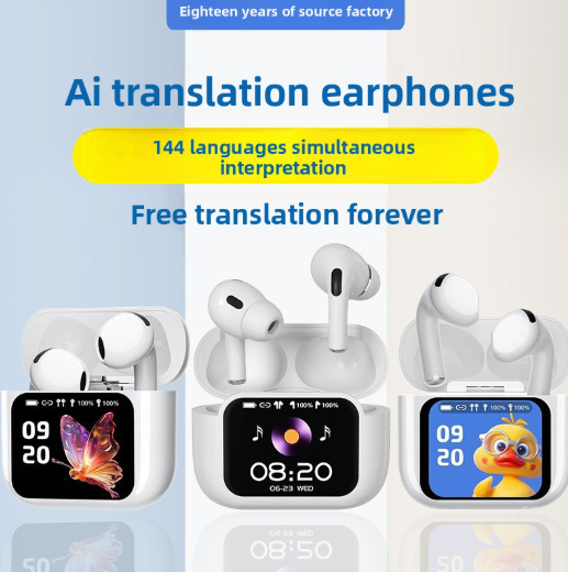 Full-color screen noise-reduced in-ear Bluetooth headphones – additional product photo 2