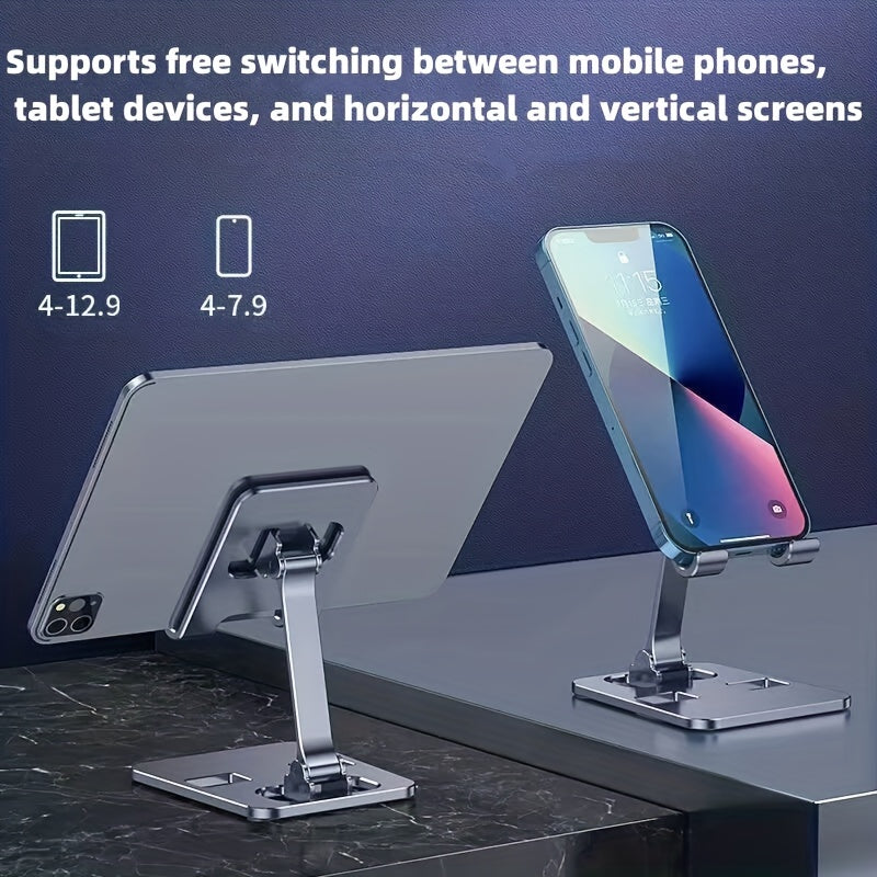Metal Foldable Lifting Mobile Phone Holder Lazy Desktop Holder Mobile Phone Tablet Universal Holder Multi Angle Adjustable Mobile Phone Holder Children's Online Class Mobile Phone Holder Base Compact And Portable - Digital Edges | Online Electronics Store