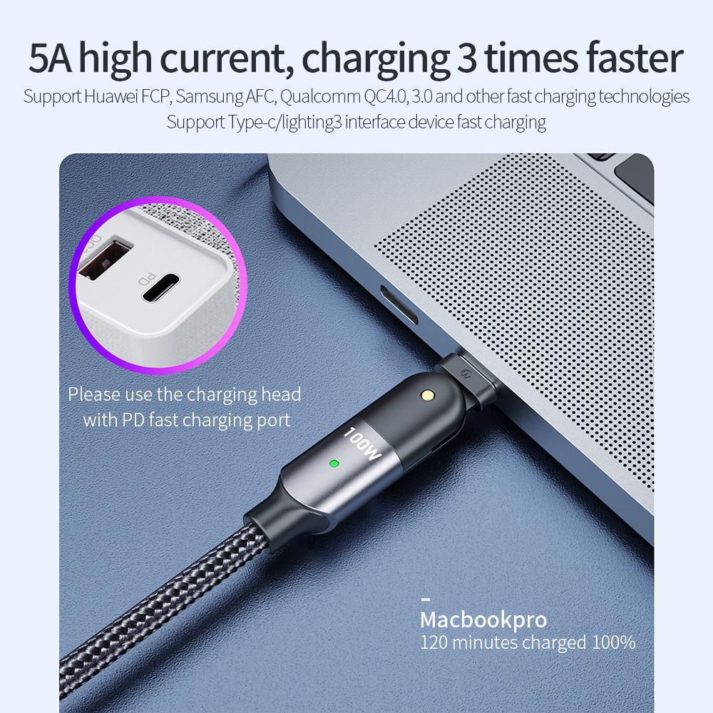 100W USB C to Type C Cable USBC PD Fast Charging Wire Cord for MacBook Pro Xiaomi POCO Huawei iPad Samsung USB-C Cable 3M - Digital Edges | Online Electronics Store