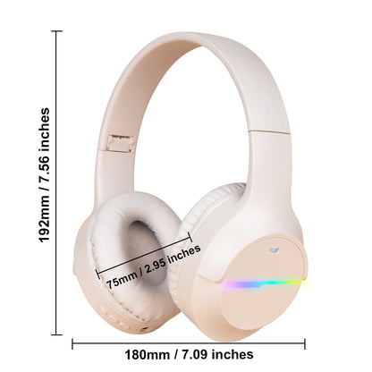 Wireless Bluetooth earphones with heavy bass M9 luminous sports game