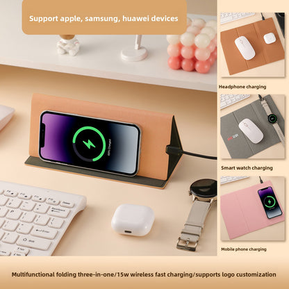 15W Wireless Charging Mouse Pad Desk Mat