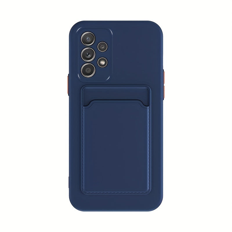 Premium Black Protective Cover for Samsung S21/S22/S23/A52/A72/A73/M53/M33/A33/A34/A54/A32/A12/Note20u - Insertable Card Slot & Superior Skin-Feeling - Digital Edges | Online Electronics Store