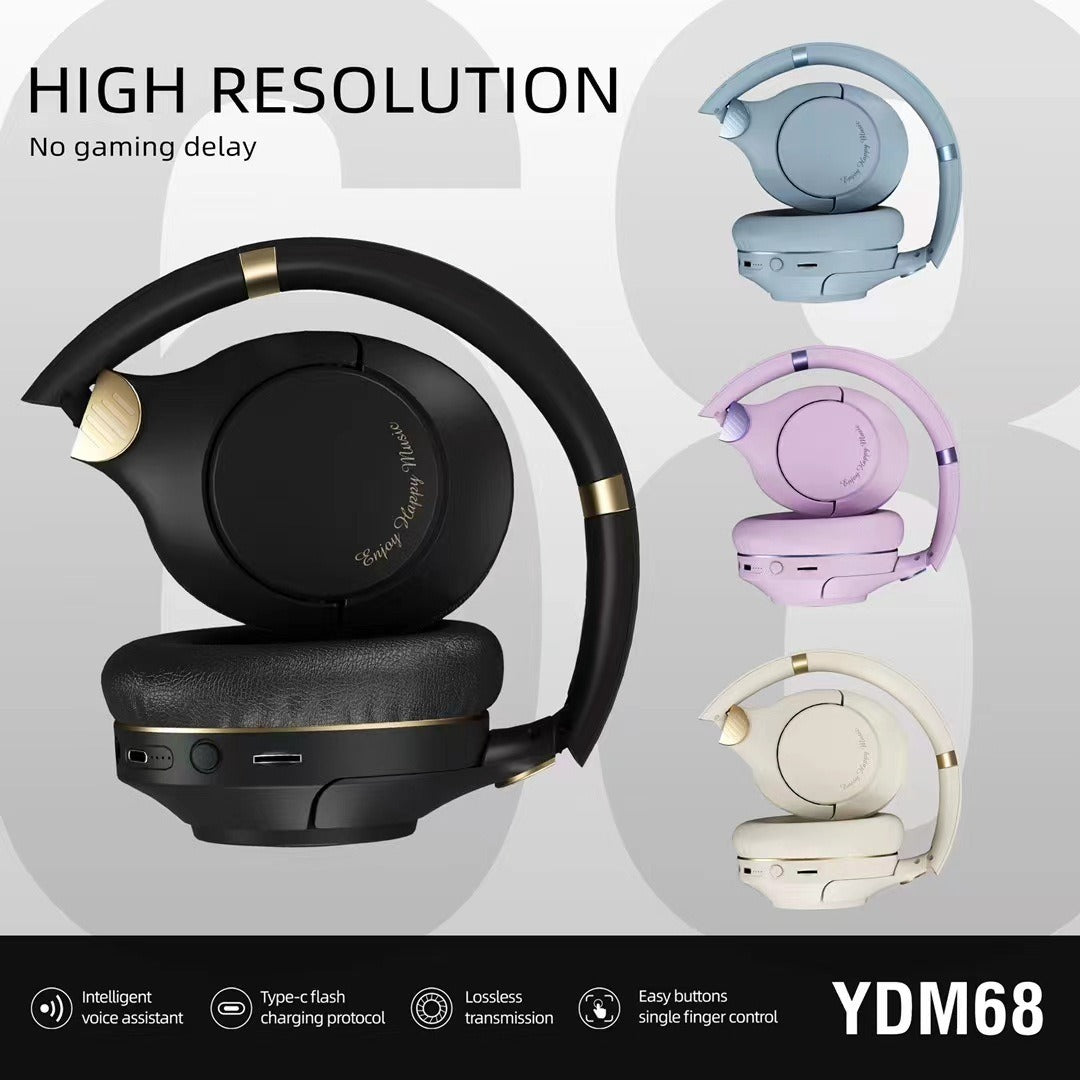 Wireless Bluetooth headset YDM68  with heavy bass gaming headset