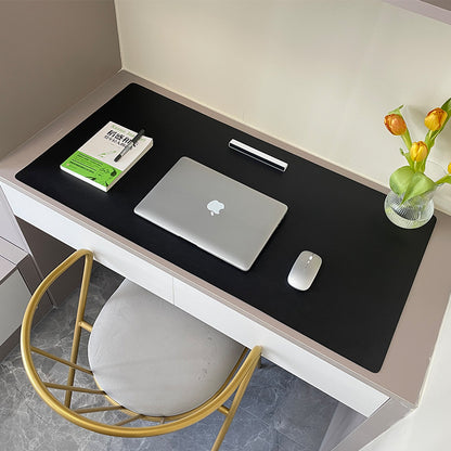 Leather Mouse Pad Large Desk Mat Waterproof Customizable Office Writing Pad
