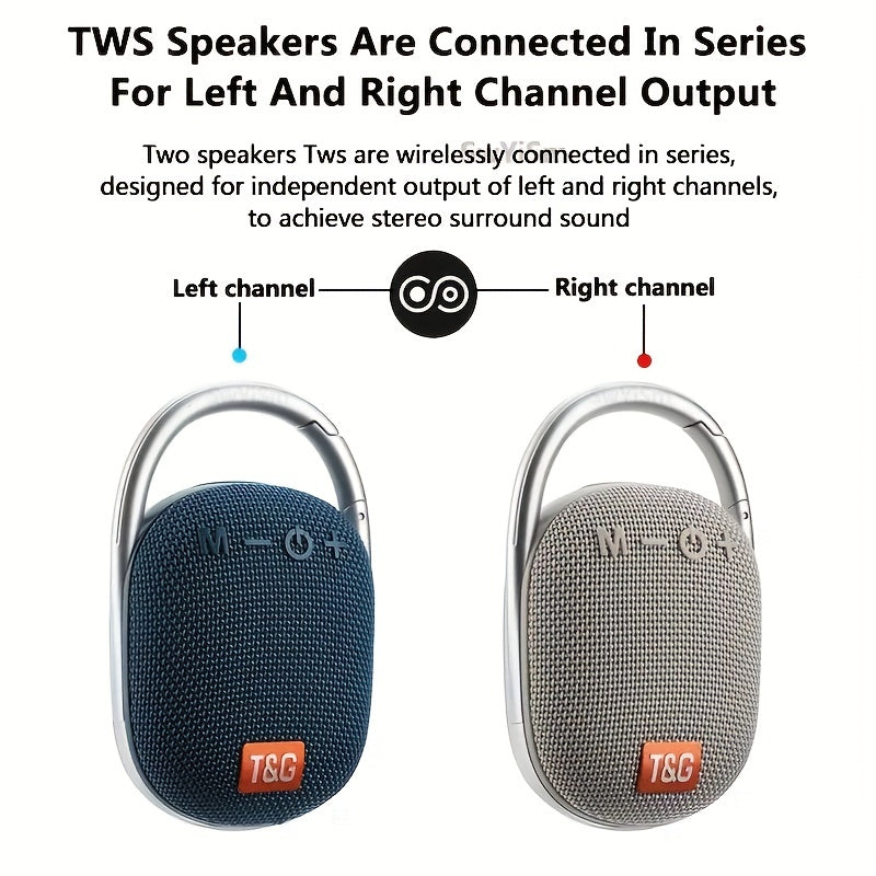 T&G 321 Wireless Portable Speaker Mountaineering Cycling Waterproof High Battery Life Wireless Connection FM And TF Card Compatible For Beach Cycling Adventure Outdoor Sports - Digital Edges | Online Electronics Store