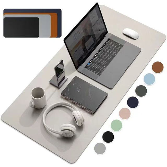 Leather Mouse Pad Large Desk Mat Waterproof Customizable Office Writing Pad – Digital Edges