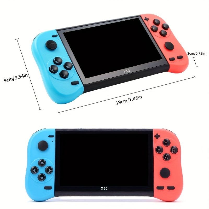 X50 HD Screen Game Console Portable Gamepad 12.95cm Retro Handheld Game Player HD TV Output For Children Kids Gift - Digital Edges | Online Electronics Store