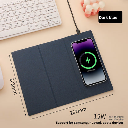 15W Wireless Charging Mouse Pad Desk Mat