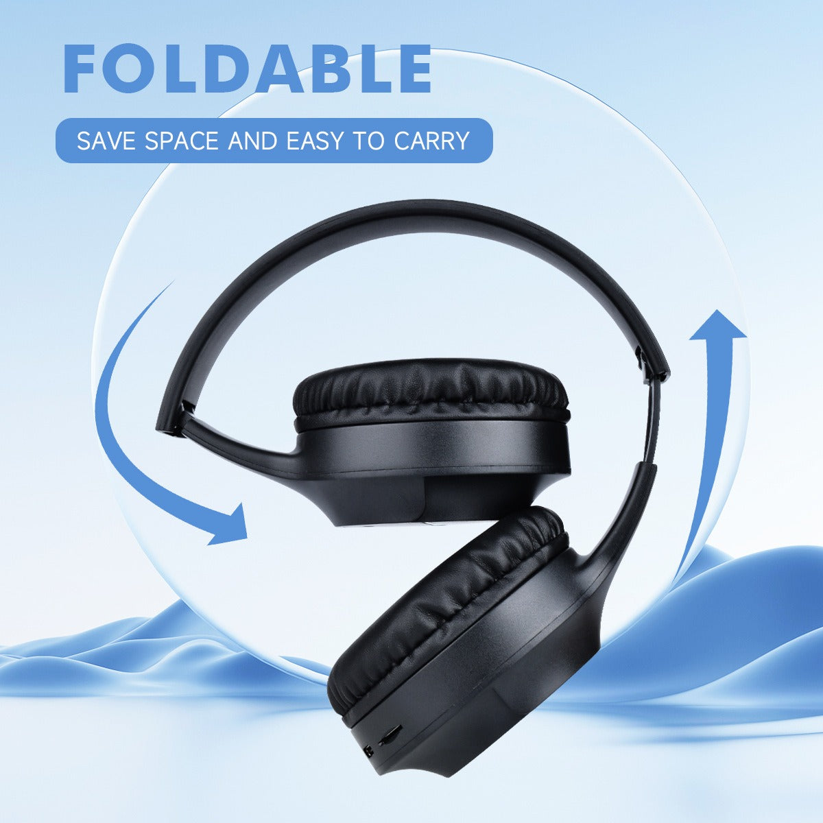 Wireless Bluetooth earphones with heavy bass M9 luminous sports game