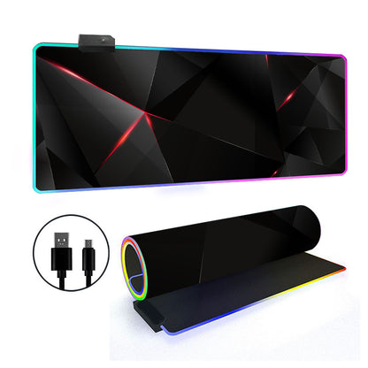 RGB Gaming Mouse Pad Oversized Grid LED Desk Mat Thickened Natural Rubber – additional product photo 6