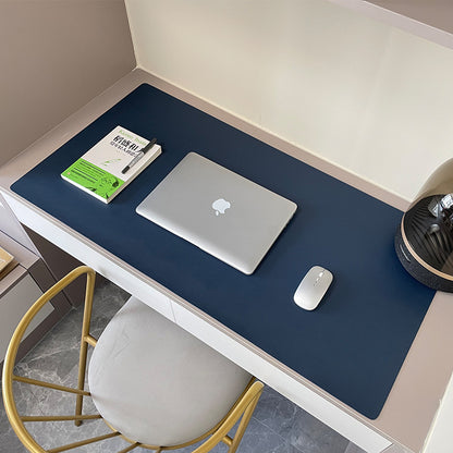Leather Mouse Pad Large Desk Mat Waterproof Customizable Office Writing Pad – additional product photo 3
