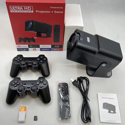 Mp3 Games 32Gb F600 Projector 4K Full Hd Video Lcd 1080P Home Android 180 Graden Pk Hy320 Outdoor Projector