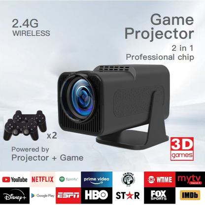 Mp3 Games 32Gb F600 Projector 4K Full Hd Video Lcd 1080P Home Android 180 Graden Pk Hy320 Outdoor Projector