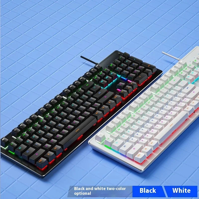 K880 Hot Swappable Mechanical Keyboard, Esports Game, Green Axis Office Computer Keyboard, Wired Mechanical Keyboard