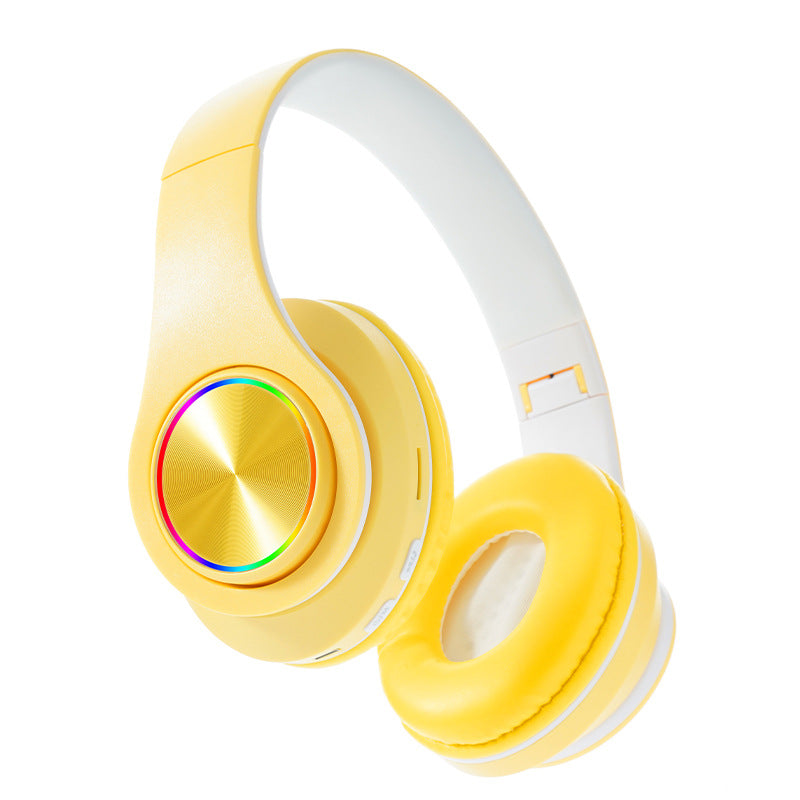 B39 Wireless Headphones  Breathing Light Stable Connection Low Latency Noise Reduction Deep Bass Bluetooth